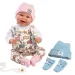 Llorens: 2 v 1, Tala in Talo 44 cm novorojenček z zvokom, roza in modri dodatki.