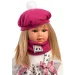 Llorens: 40 cm Carla punčka v roza kapici z modno torbico