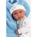 Llorens: Bimba 35 cm lutka z modrim zajčjim spalnim vrečkom