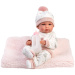 Llorens: Bimba, 35 cm novorojenček z otroško stekleničko in odejico