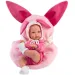Llorens: Bimba novorojenček z roza zajčjo nosilko 35 cm