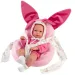 Llorens: Bimba novorojenček z roza zajčjo nosilko 35 cm