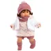 Llorens: Carla 42 cm jokajoča dojenček s cucljem v obleki z zvezdami