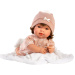 Llorens: Carla, 42 cm jokajoča lutka z dudkom in belo odejico