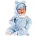 Llorens: Dojenček Talo Sonrisas, 44 cm, z zvokom, v modri kapucarici.