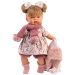 Llorens: Joelle, 38 cm jočeča punčka s šalom z resicami
