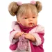 Llorens: Joelle 38 cm jokajoča dojenček s cucljem v roza plašču