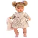 Llorens: Joelle 38 cm lutka z zvokom v kosmatem jopiču.