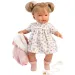 Llorens: Joelle 38 cm lutka z zvokom v obleki s cvetličnim vzorcem.