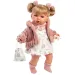 Llorens: Júlija 42 cm dolg jokajoč dojenček s cucljem v roza plašču