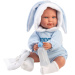 Llorens: Lino, 45 cm jočeča lutka v oblačilih z zajčjimi ušesi