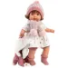 Llorens: Lola 38 cm jokajoča dojenček s cucljem in pleteno kapico