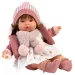 Llorens: Lola 38 cm jokajoča dojenček s cucljem in pleteno kapico