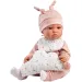 Llorens: Luna 45 cm jokajoča dojenček s pikčastim vzglavnikom