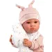 Llorens: Luna 45 cm jokajoča dojenček s pikčastim vzglavnikom