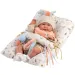 Llorens: Mimi 42 cm jokajoča dojenček s kapo z ušesi in blazino