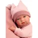 Llorens: Nica novorojenček deklica v roza obleki z blazino 38 cm
