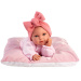 Llorens: Olivia, 38 cm jočeča punčka z blazino