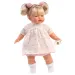 Llorens: Roberta 33 cm jokajoča dojenček s cucljem v cvetlični obleki