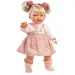 Llorens: Roberta 33 cm jokajoča dojenček s cucljem v pikčasti obleki
