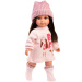 Llorens: Sara 35 cm lutka v rožnati pleteni kapi