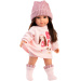 Llorens: Sara 35 cm lutka v rožnati pleteni kapi