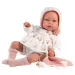 Llorens: Tala Llorana 44 cm novorojenček z zvokom v kapucarju.