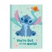 Luna: Disney Stitch skrivni dnevnik s ključavnico in pisalom s cofkom, 12x18 cm, 60 listov