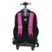 Luna: Must Team Pink 3-delni šolski nahrbtnik na kolesih, 31x24x45 cm