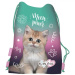 MLF Kitty Party torba za telovadbo z mačkami, športna torba 34 x 43 cm