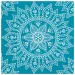 Mandala modro-bela 2-slojna papirnata servieta, paket 20 kosov