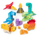 Melissa &amp; Doug Blockables gradbeni komplet z dinozavri, 69-delni