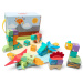 Melissa &amp; Doug Blockables gradbeni komplet z dinozavri, 69-delni