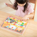 Melissa &amp; Doug Push to Pop Puzzle – Vesele kokoši, lesena razvojna sestavljanka - Spin Master