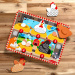 Melissa &amp; Doug Push to Pop Puzzle – Vesele kokoši, lesena razvojna sestavljanka - Spin Master