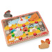 Melissa &amp; Doug Push to Pop Puzzle – Vesele kokoši, lesena razvojna sestavljanka - Spin Master