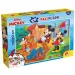 Mickey in prijatelji 2 v 1, 108-delni puzzle in pobarvanka 70x50 cm – Lisciani