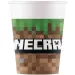 Minecraft 8-delni komplet papirnatih kozarcev 200ml