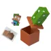 Minecraft Reveal minifigura v škatlici za shranjevanje – Kaktus – Mattel