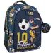 Must... Nogometni zaobljeni šolski nahrbtnik s tremi predelki, 32x18x43 cm