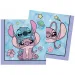 Paket 20 dvoslojnih papirnatih serviet Disney Stitch in Angel.