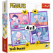 Peanuts Snoopy - pasji dan, 4 v 1 sestavljanka, 35/48/54/70 kosov - Trefl