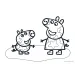 Peppa pujsa in prijatelji ustvarjalna pobarvanka s nalepkami in šablonami v več različicah
