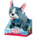 Peppy Pets: plišasti francoski buldog s povodcem, 28 cm
