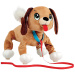 Peppy Pups: rjav plišast pes s povodcem 28 cm