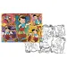 Pinokio 2 v 1, 108-delni puzzle in pobarvanka, 70x50 cm – Lisciani