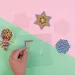 PlayBox: 5 mm MIDI likalne perle - črtasti kosi v paketu 10.000 kosov