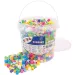 PlayBox: 9 mm XL MAXI pastelne in neonske barvne likalne perle v vedru, paket s 1400 kosi