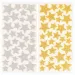 PlayBox: Bleščeč zlat in srebrn komplet nalepk z zvezdami, 132 kosov