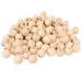 PlayBox: Naravne lesene kroglice velikosti 15 mm, pakiranje 100 kosov.